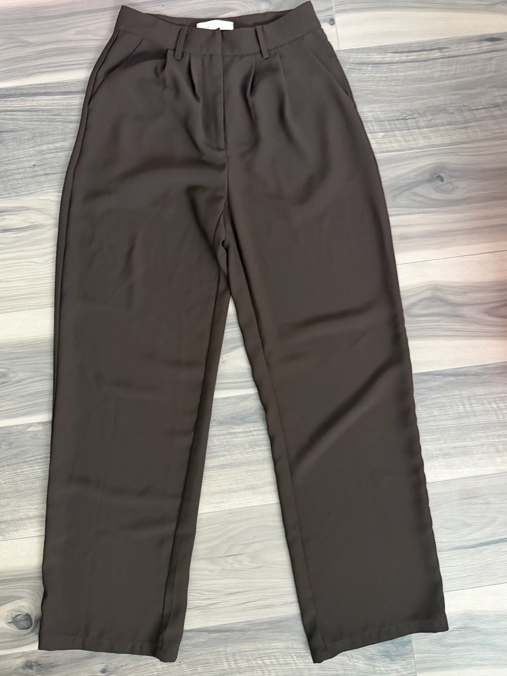 American Threads Straight-Leg Dress Pants in Dark Brown